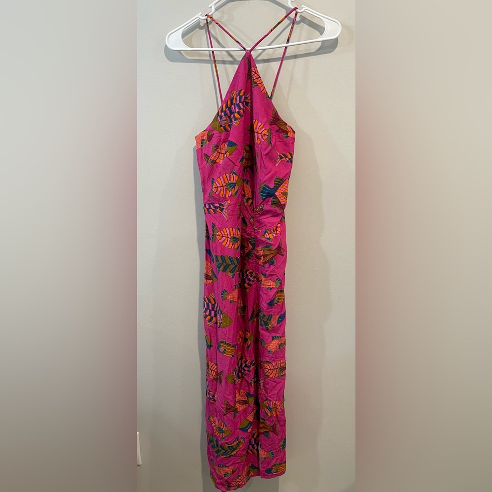 Farm Rio Halter Slim Midi Dress - Picture 5 of 7